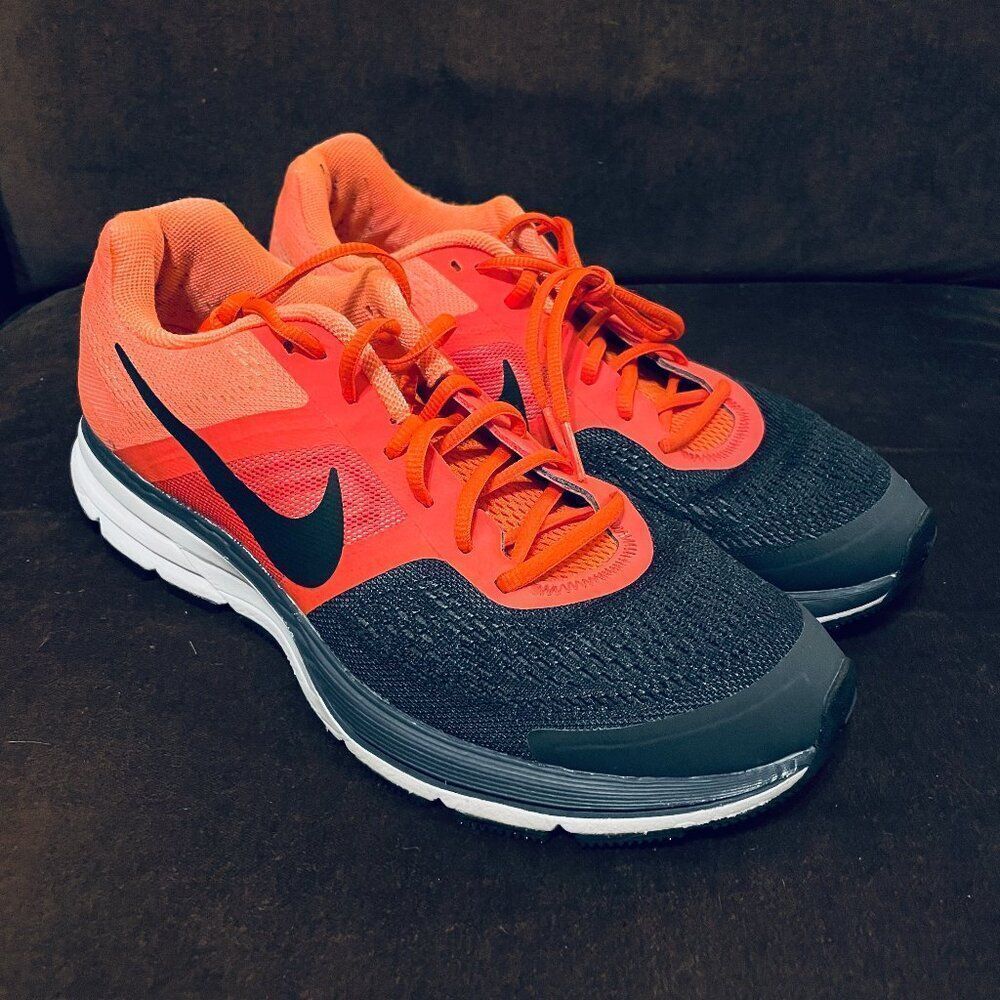 NIKE AIR PEGASUS+ 30 Mandarin Orange Charcoal Grey Salmon Mens 11 US 45 EUR